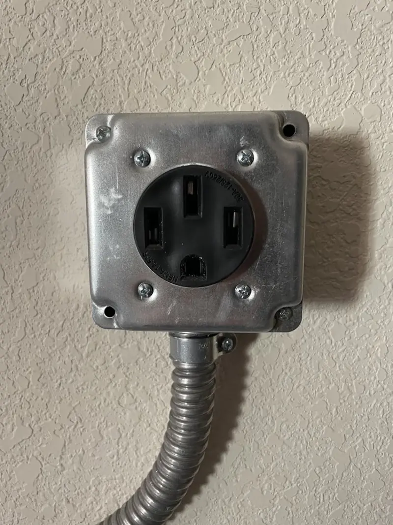 NEMA 14-50 outlet installed for Smart Home Electrical in Cranford